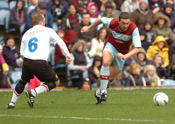 David Eyres pictured against the celens at Turf Moor.