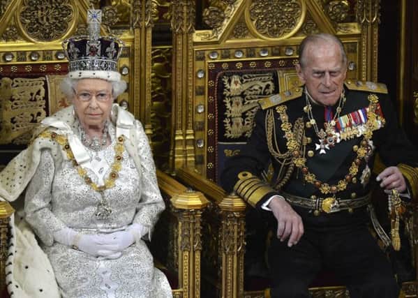 STATE OCCASION: Her Majesty The Queen and Prince Philip at the State Opening of Parliament