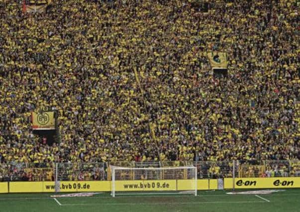 YELLOW WALL: Borussia Dortmunds Yellow Wall of fans