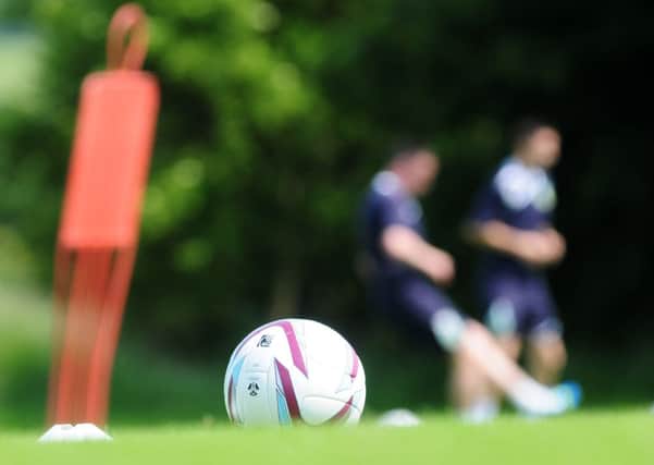 Burnley Football Club back in training at Gawthorpe.
Photo Ben Parsons