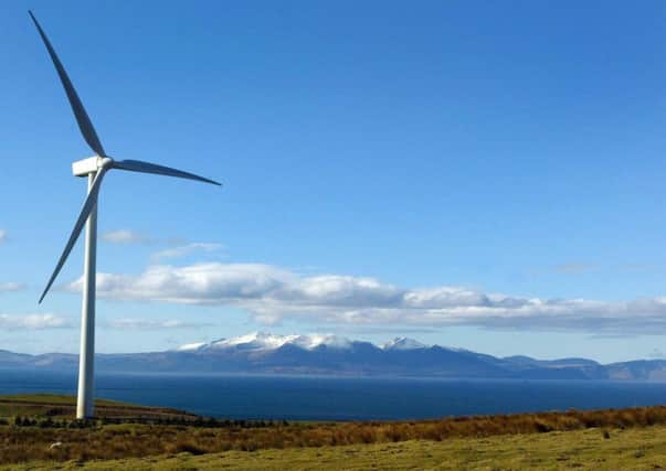 A windfarm in Ardrossan. Photo: Maurice McDonald/PA Wire