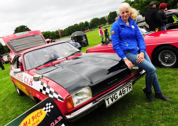 Nicky Ashworth with her Ford MkII Capri at the Towneley Classic Vehicle Show.
Photo Ben Parsons