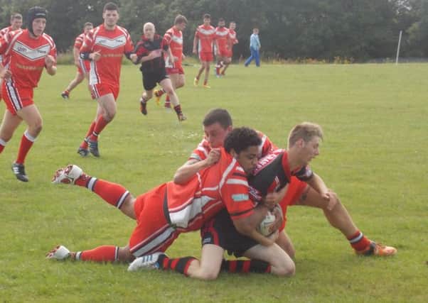Action from the derby between Burnley and Pendle and West Craven Warriors