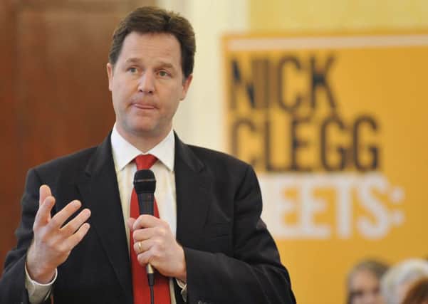 Lib Dem leader Nick Clegg
