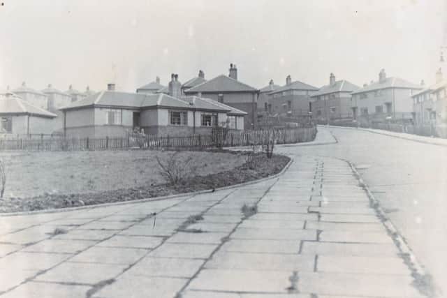 Houses in the Plane Tree Estate. Ballater Street is to the left with Fenwick Street on the right. (s)