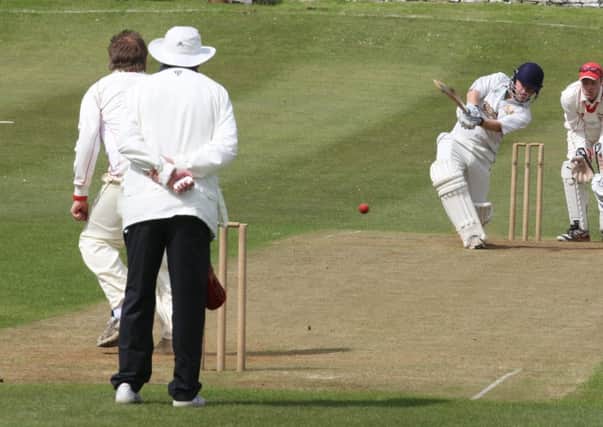 HALF CENTURY: Joey Marshall, pictured, and Mohammad Jamal hit half centuries in their two-wicket defeat to Salesbury