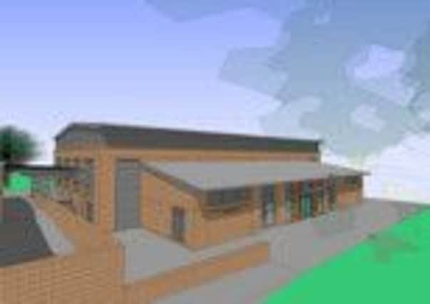 An artist's impression of what the new sports hall at Clitheroe Royal Grammar School would look like. (s)
