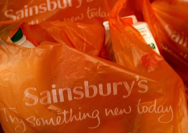 Sainsbury's carrier bags. Photo: Nick Potts/PA Wire