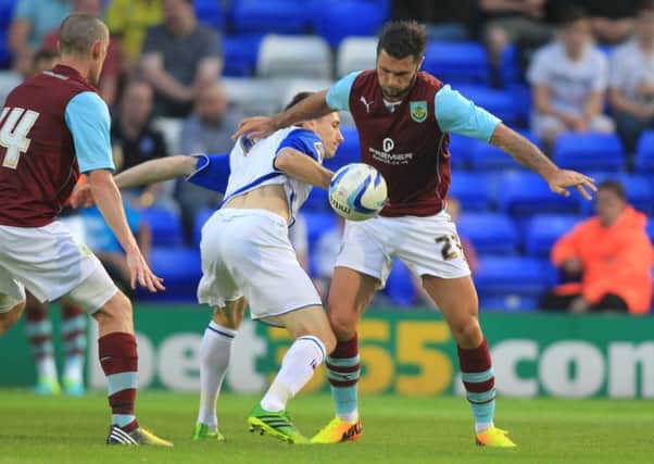 Clarets striker Charlie Austin in action at Tranmere on Tusday night
