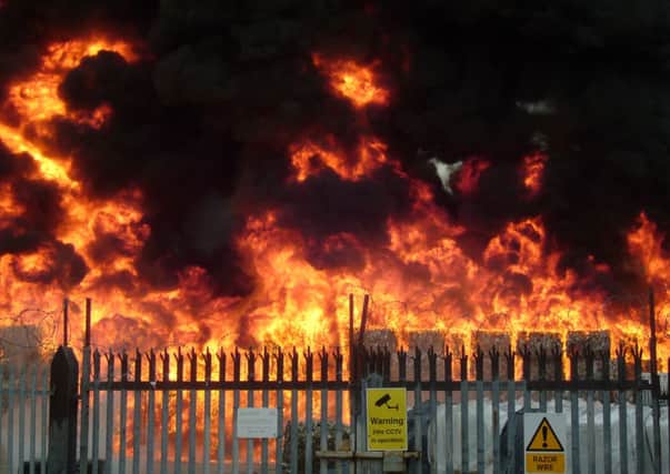 Padiham Recycling Centre Fire -  July 24th 2013