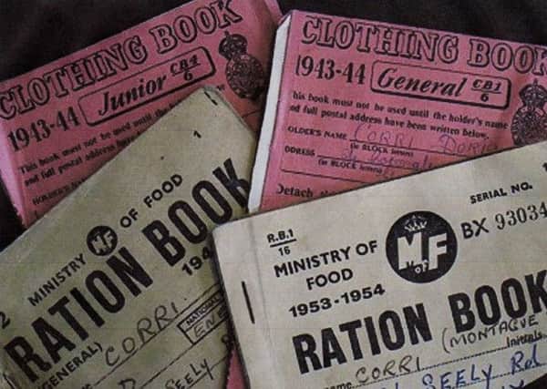Ration books were commonplace during World War Two and until 1954