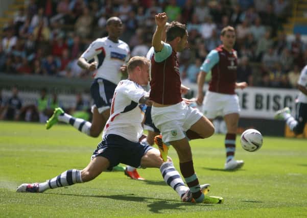 Danny Ings scores the games opening goal.