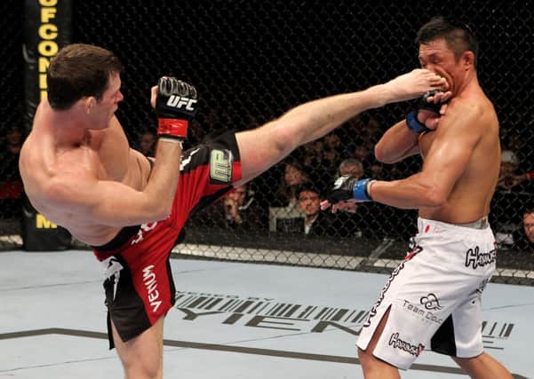 The Ultimate Fighting Championships Michael Bisping in action