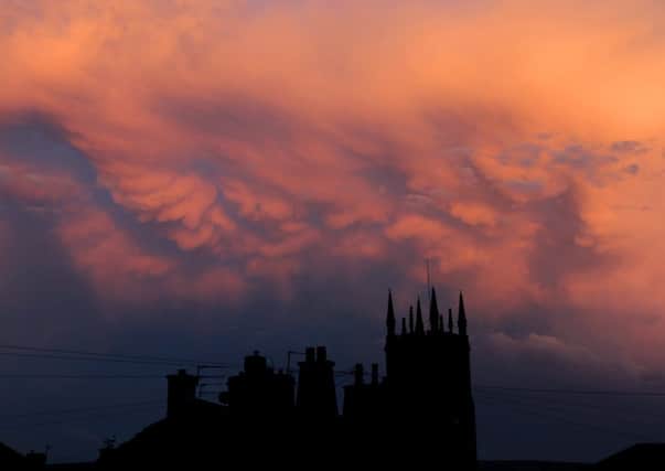 STUNNING: Cloud formation over St Leonard's Church in Padiham, photo: David Harvey