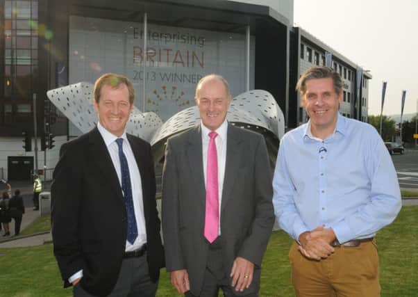 Alastair Campbell, MP Gordon Birtwistle and Tony Livesey