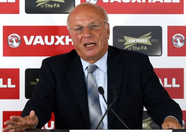 FA Commission Greg Dyke at his press conference last week