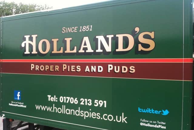 The new-look Holland's Pies vans (s)
