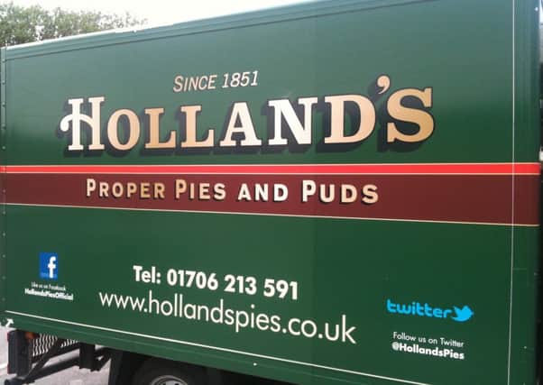 The new-look Holland's Pies vans (s)