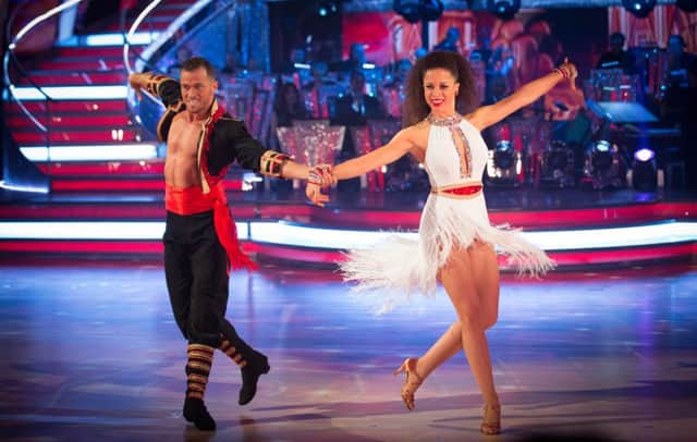 STRICTLY STAR: Natalie Gumede dazzles on Strictly Come Dancing Photo by: Guy Levy/BBC/PA Wire
