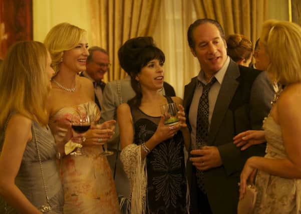 Undated Film Still Handout from Blue Jasmine. Pictured: KATE BLANCHETT as Jasmine, ANDREW DICE CLAY as Augie and SALLY HAWKINS as Ginger. See PA Feature FILM Film Reviews. Picture credit should read: PA Photo/Warner Brothers. WARNING: This picture must only be used to accompany PA Feature FILM Film Reviews.