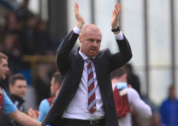 Thrilled: Burnley boss Sean Dyche