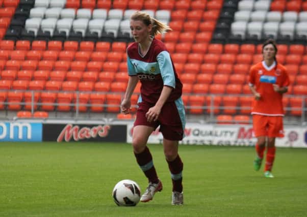Rachael Wood netted a hat-trick for Burnley Ladies on Sunday