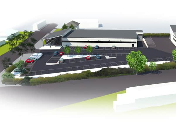 Computer generated image of the proposed Aldi supermarket development. (s)