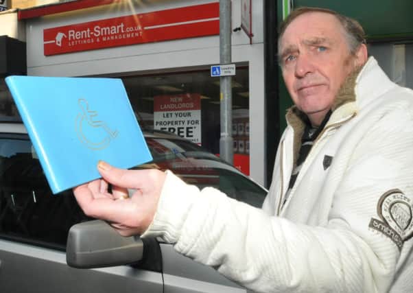 Blue badge holder, Tom McFarlane, received a penalty notice while parked in Manchester Road, Burnley.