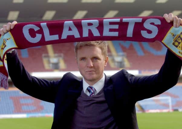 Eddie Howe will be back in the Turf Moor dug-out tomorrow