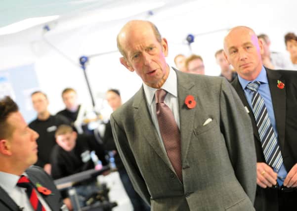 HRH the Duke of Kent visits acdc in Barrowford.
Photo Ben Parsons