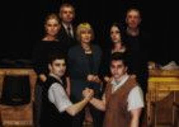 HEARTFELT: The cast members of Borderline Theatre Co's production of "Blood Brothers". (S)