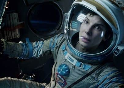 Undated Film Still Handout from Gravity. Pictured: SANDRA BULLOCK as Dr Ryan Stone. See PA Feature FILM Film Reviews. Picture credit should read: PA Photo/Warner Brothers. WARNING: This picture must only be used to accompany PA Feature FILM Film Reviews.