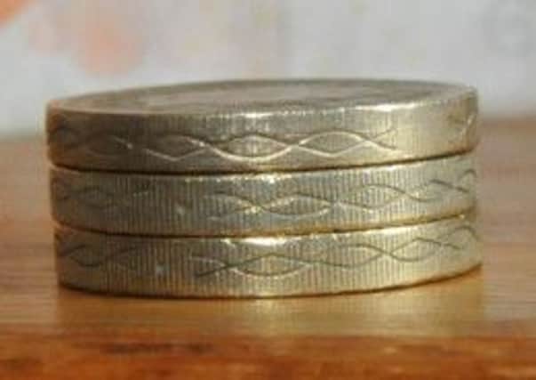 pound coins.