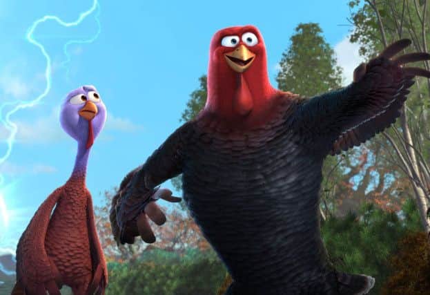 Undated Film Still Handout from Free Birds. Pictured (l-r): Reggie (voiced by OWEN WILSON) and Jake (voiced by WOODY HARRELSON). See PA Feature FILM Film Reviews. Picture credit should read: PA Photo/Entertainment One. WARNING: This picture must only be used to accompany PA Feature FILM Film Reviews.