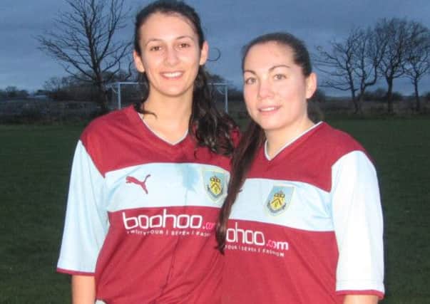 Goalscorers Danielle Cooper and Sarah Buffell-Greenhalgh