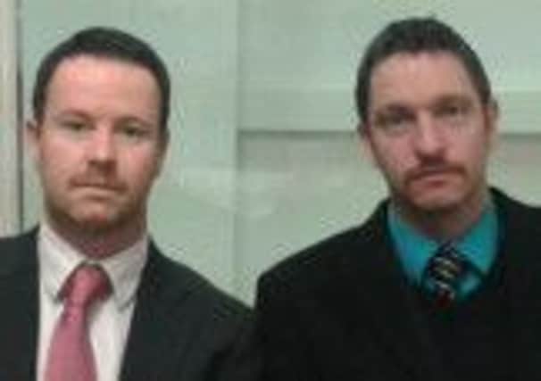 Ben Leech and Lee Hammond who grew moustaches to raise money for Pendleside Hospice. (s)