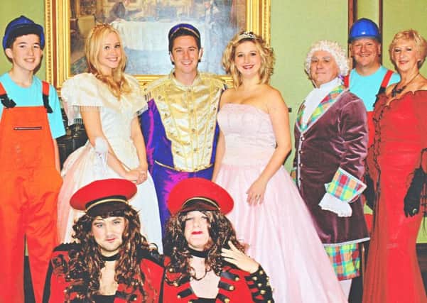 Some of the cast of "Cinderella" by Burnley Panto Society.