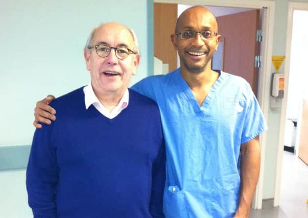 Malcolm, otherwise known as Norris, visits hospital on Christmas Day