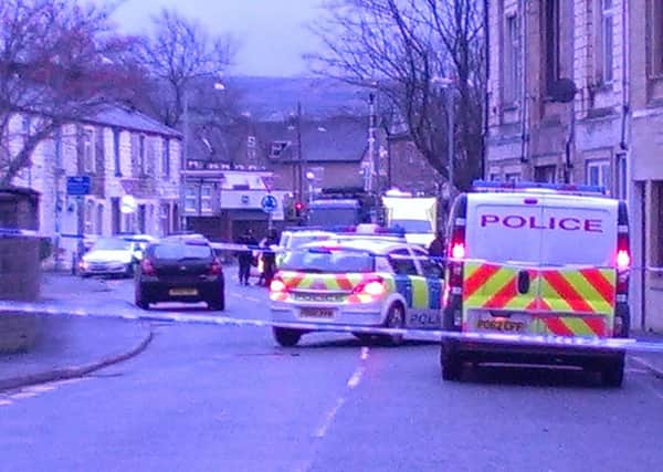 The police stand-off at a flat near to Hebrew Road, Stoneyholme