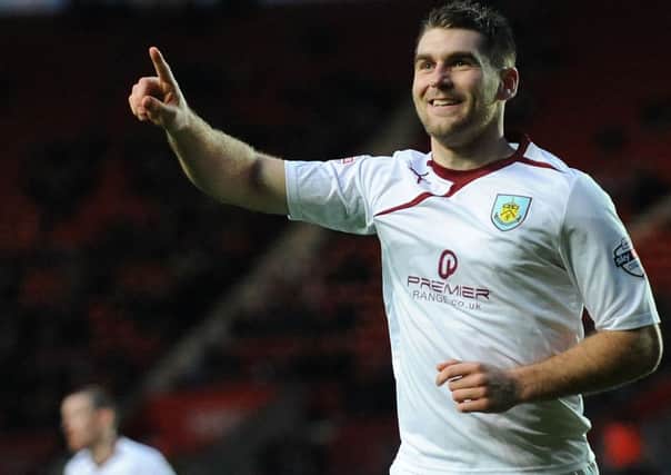 New deal: Clarets striker Sam Vokes has extended his current contract