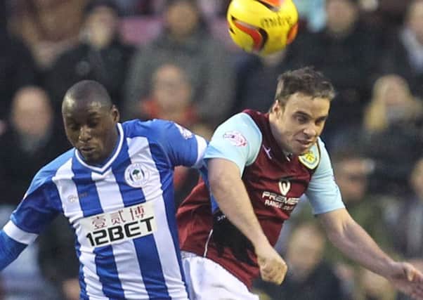 Clarets stalwart Michael Duff in action at Wigan