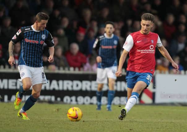 Luke O'Neill has previously spent time on loan with York City