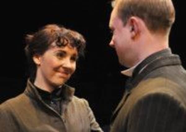 Natalie Graady as Maggie Hobson and Michael Shelford as Willie Mossop. Photo: Ian Tilton