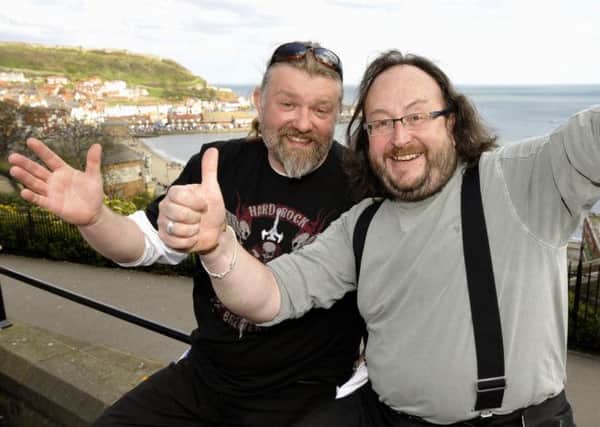Si King and Dave Myers, The Hairy Bikers.  pic by Andrew Higgins