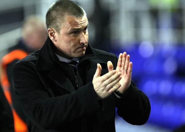 Unhappy: Birmingham boss Lee Clark claims the referee mocked his player