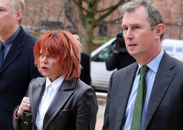 Former deputy speaker of the House of Commons Nigel Evans, with former Coronation Street actress Vicky Entwistle, arriving at Preston Crown Court. Photo: Peter Byrne/PA Wire