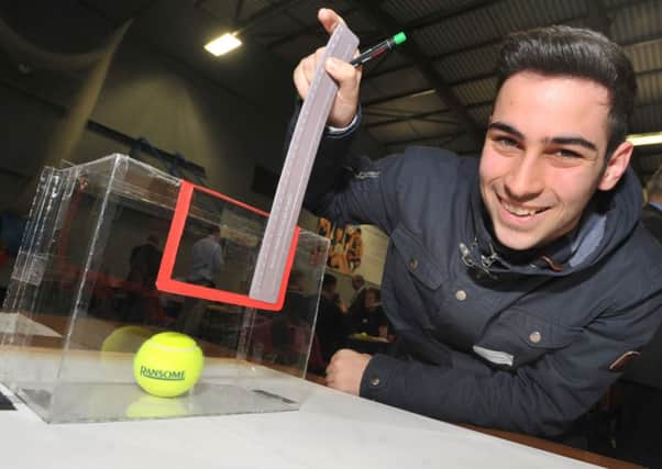Oliver Akkaya takes part in the annual Rotary BAE Systems Technology Tournament, held at Nelson and Colne College.