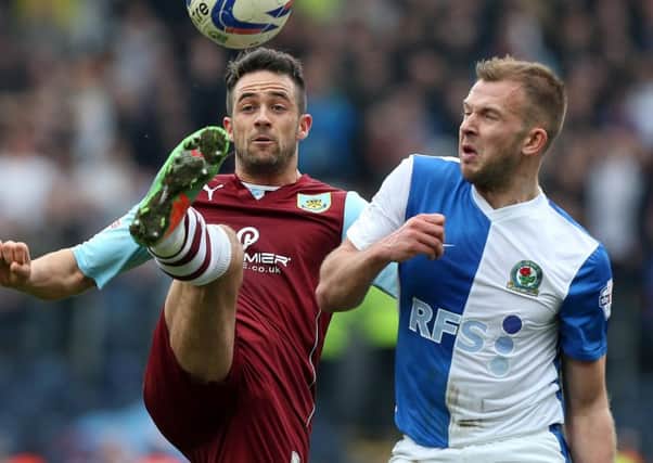 Good news: Clarets striker Danny Ings could only be out for a couple of weeks after hurting his ankle at Birmingham
