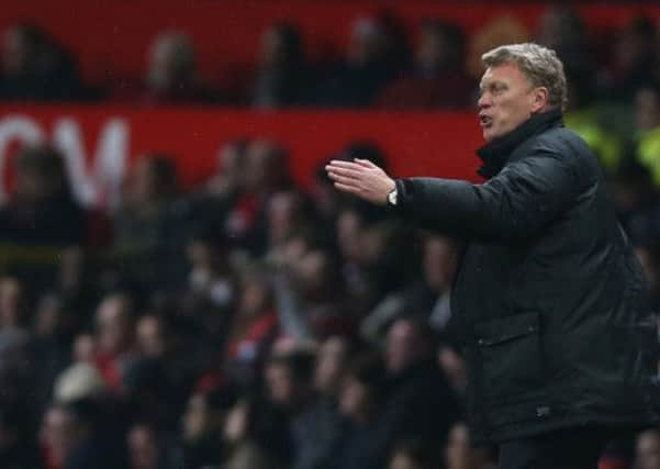 Manchester United manager David Moyes on the touchline. Photo: Peter Byrne/PA Wire.