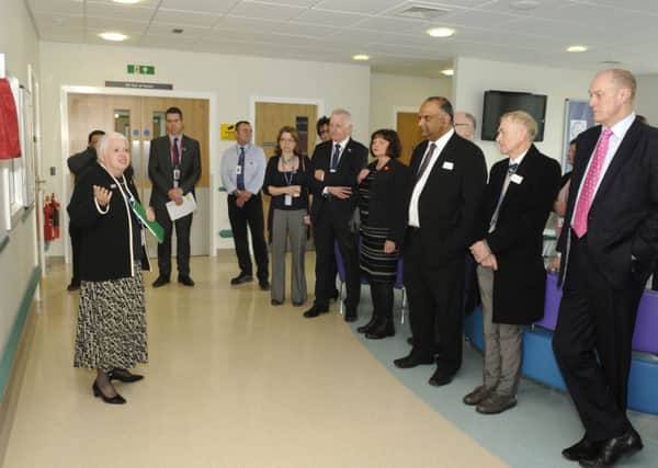 Photo Neil Cross
The  official opening of urgent care centre by Prof. Eileen Fairhurst, chairman of ELTH. at Burnley General Hospital